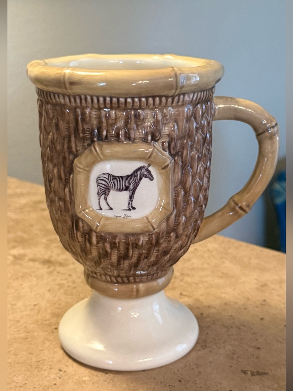 Raymond Waites Empire Zebra Pedestal Mug Certified International CIC